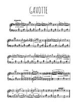 Téléchargez l'arrangement pour piano de la partition de Gavotte en PDF